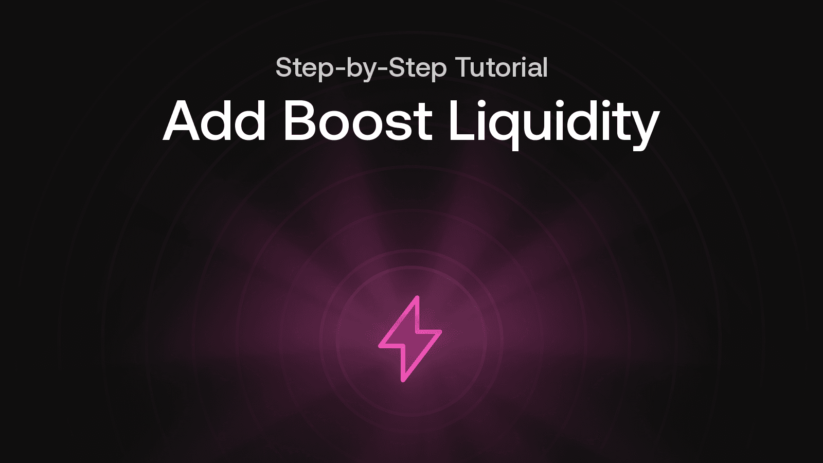 How to Add Boost Liquidity in 5 Minutes