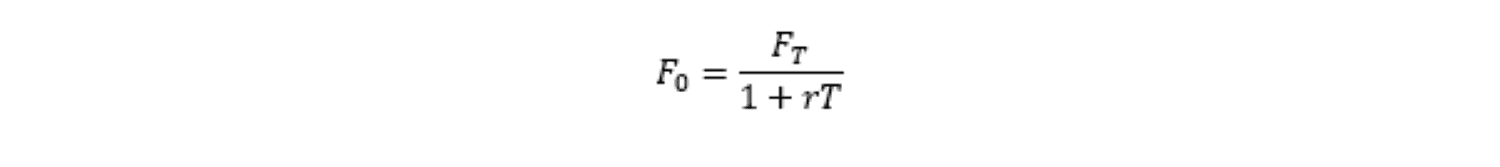 Formule intérêt pré-comptés