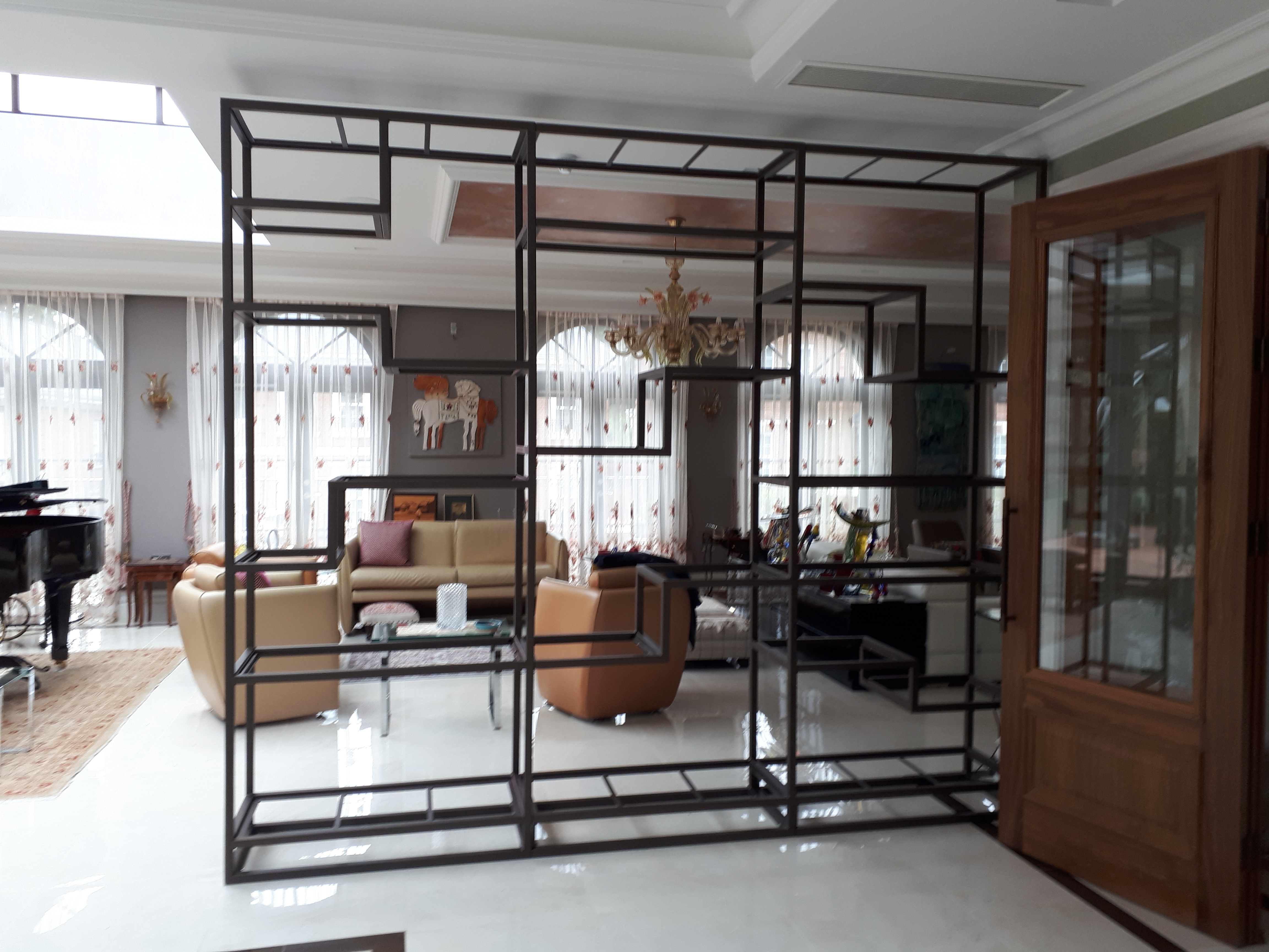 Ornamental iron gatework in London