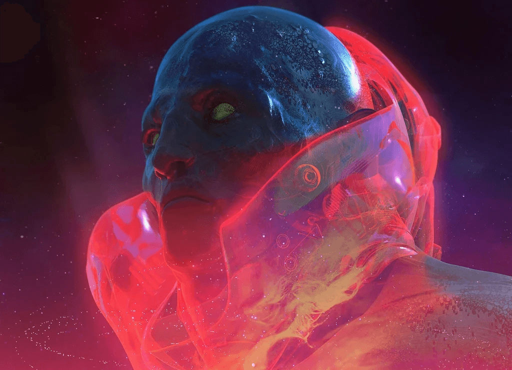 ZOLIDO concept art – cosmic landscape exploring the balance between known and unknown