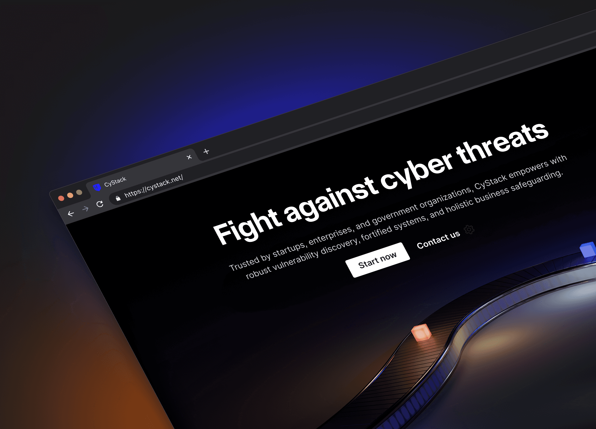 Web browser displaying photography website