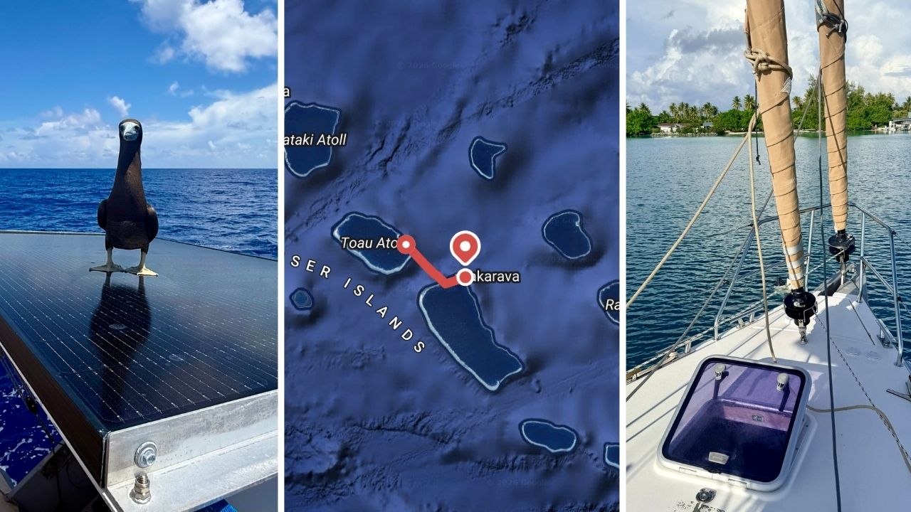 Sailing from Toau to Fakarava