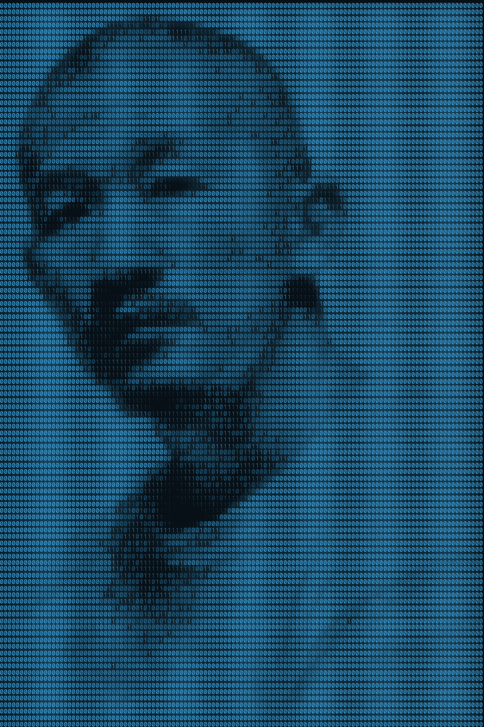 smiling woman wearing white and black pinstriped collared top