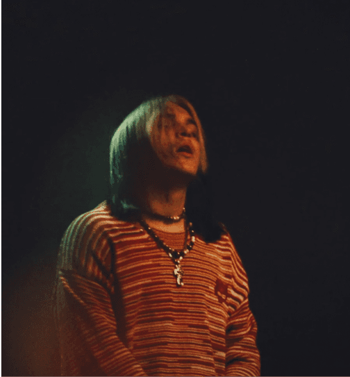 Seattle based artist, Phantom 44 performs for the camera on the set of his music video shot at Particle Studio.