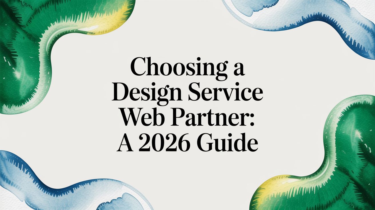 Choosing a Design Service Web Partner: A 2026 Guide
