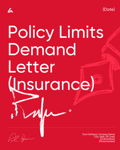 Policy Limits Demand Letter (Insurance)