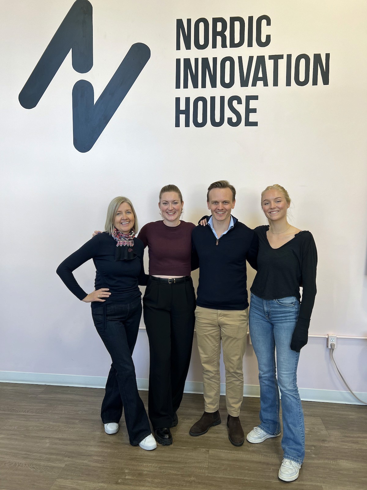 Team picture of Convier with team from Nordic Innovation House