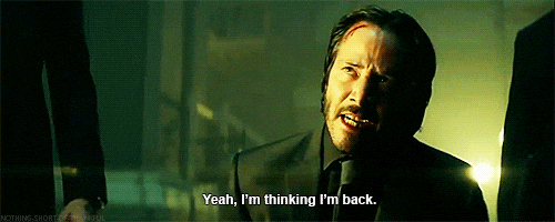 A gif of John Wick meme