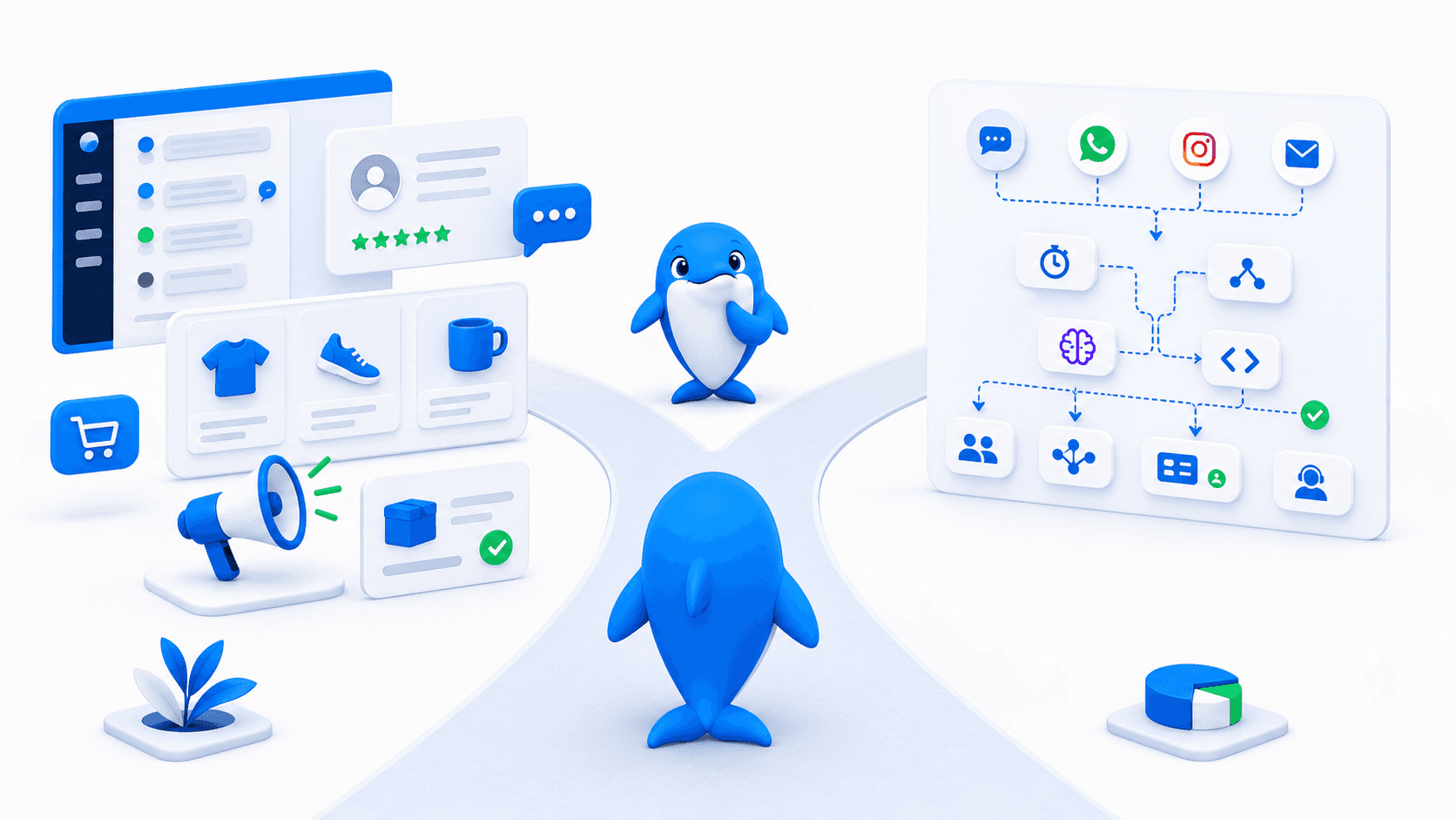 Echo comparing an enterprise Agentic AI program with an accessible visual automation platform
