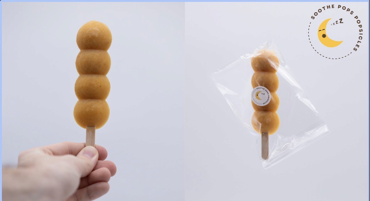 Soothe Pops, an all-natural chamomile-infused calming popsicle