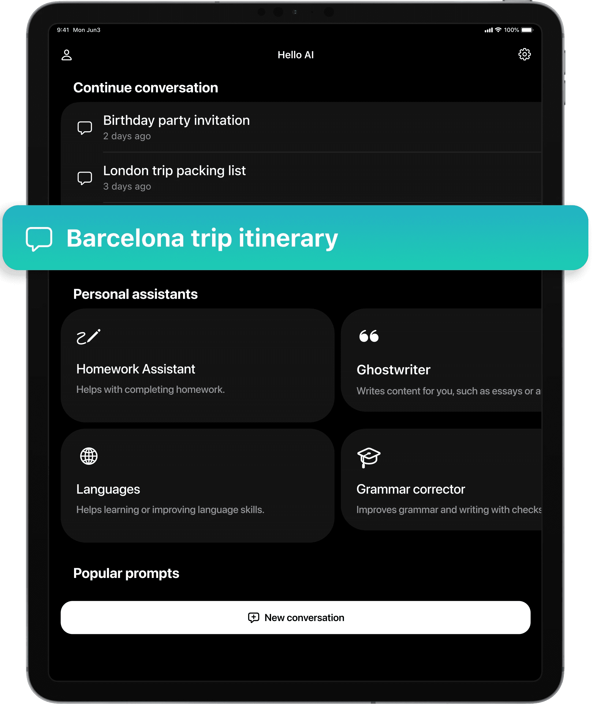 Smart AI assistant chatbot