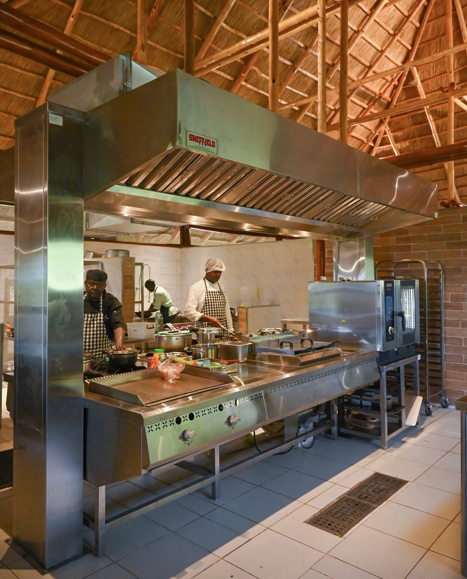 Professional kitchen at Lilita Keper