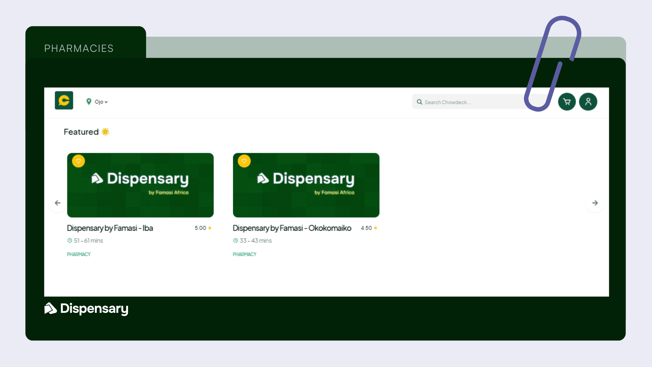 Dispensary by Famasi Pharmacies on Chowdeck