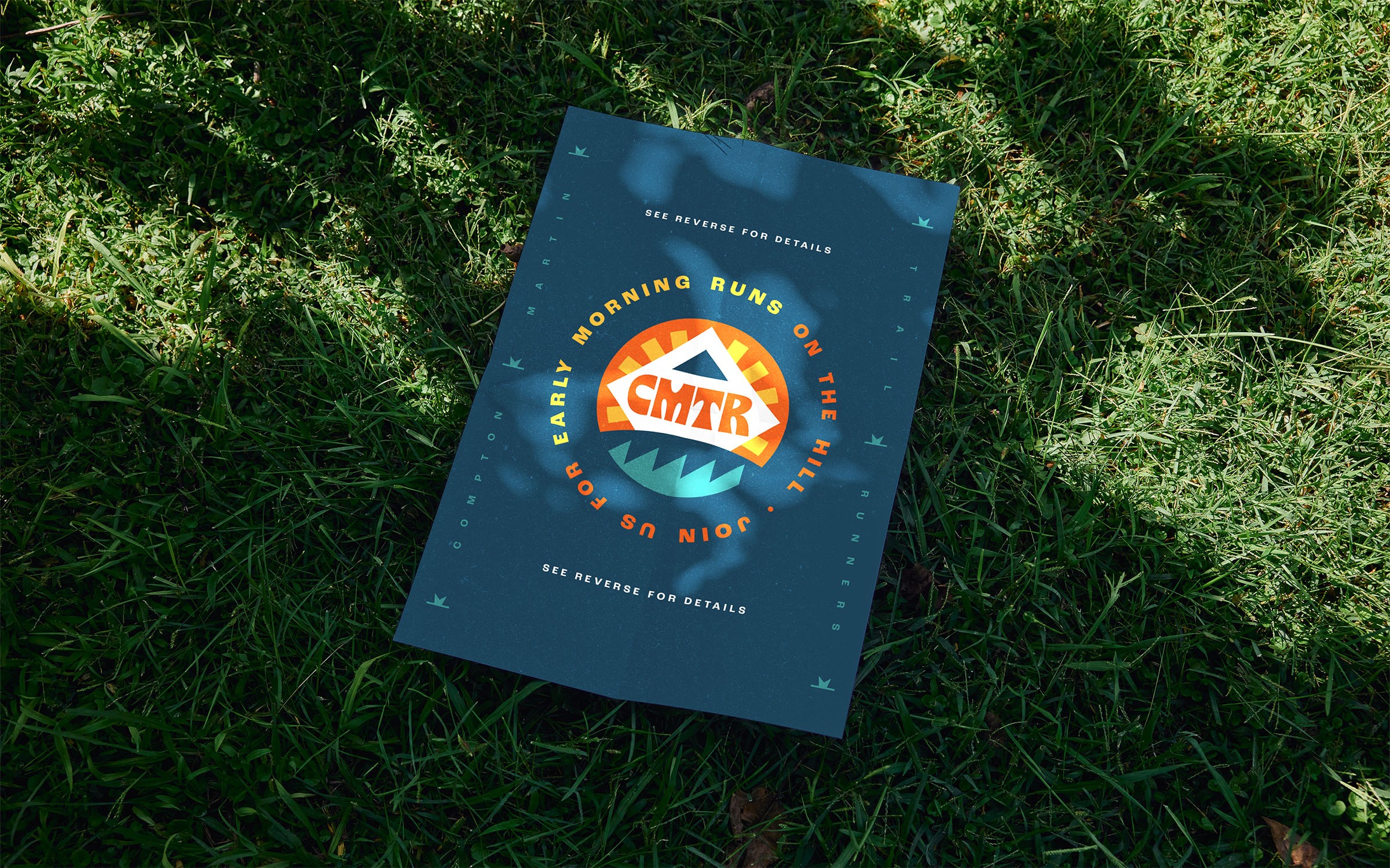 Printed flyer of trail running club circular