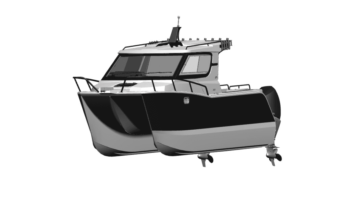 a person swimming in the water with grass