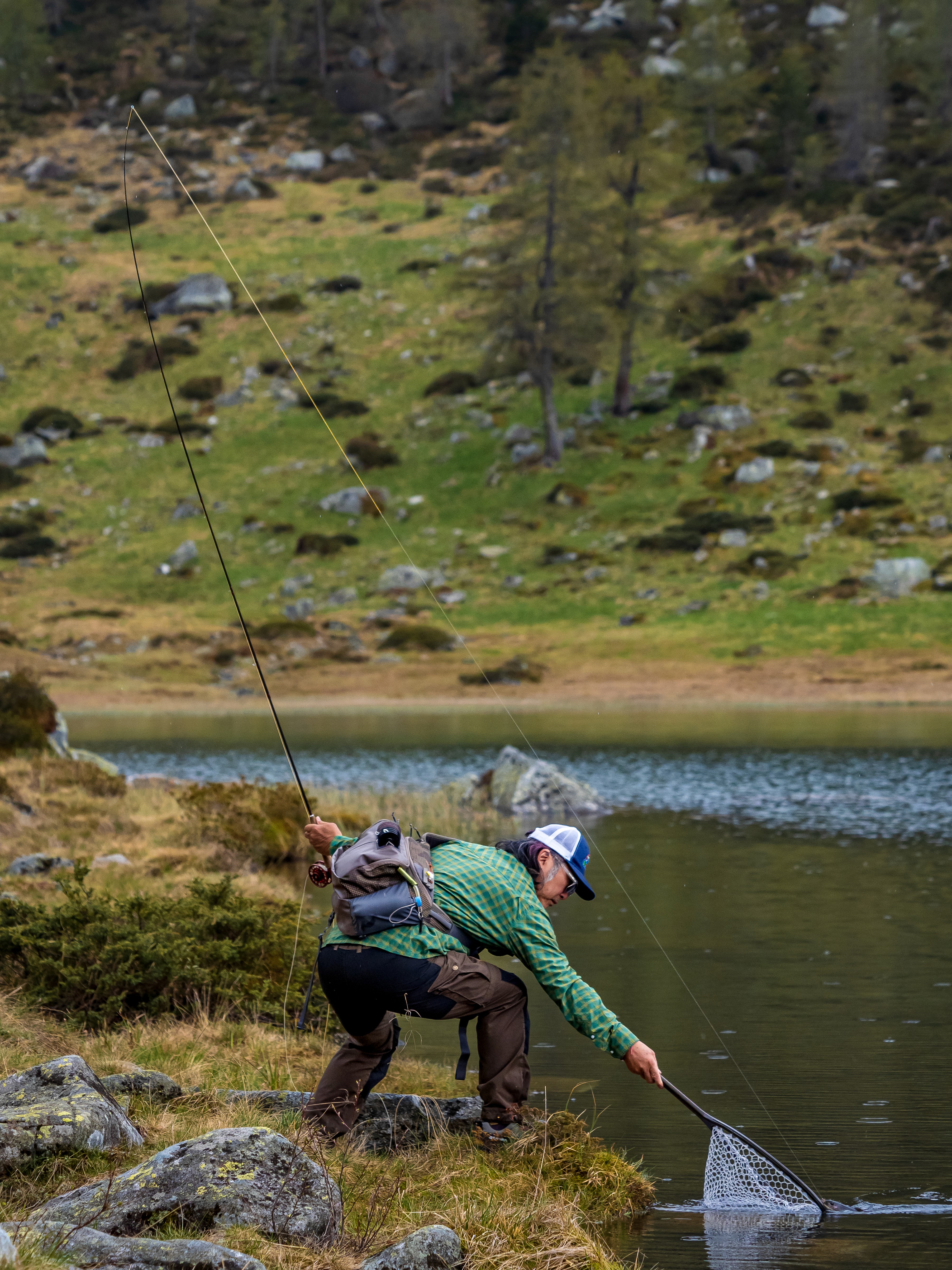 Trout fishing Dolomites Italy