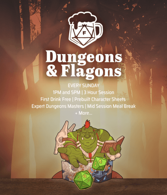 Dungeons & Flagons- Every Sunday at Fortress Sydney and Melbourne