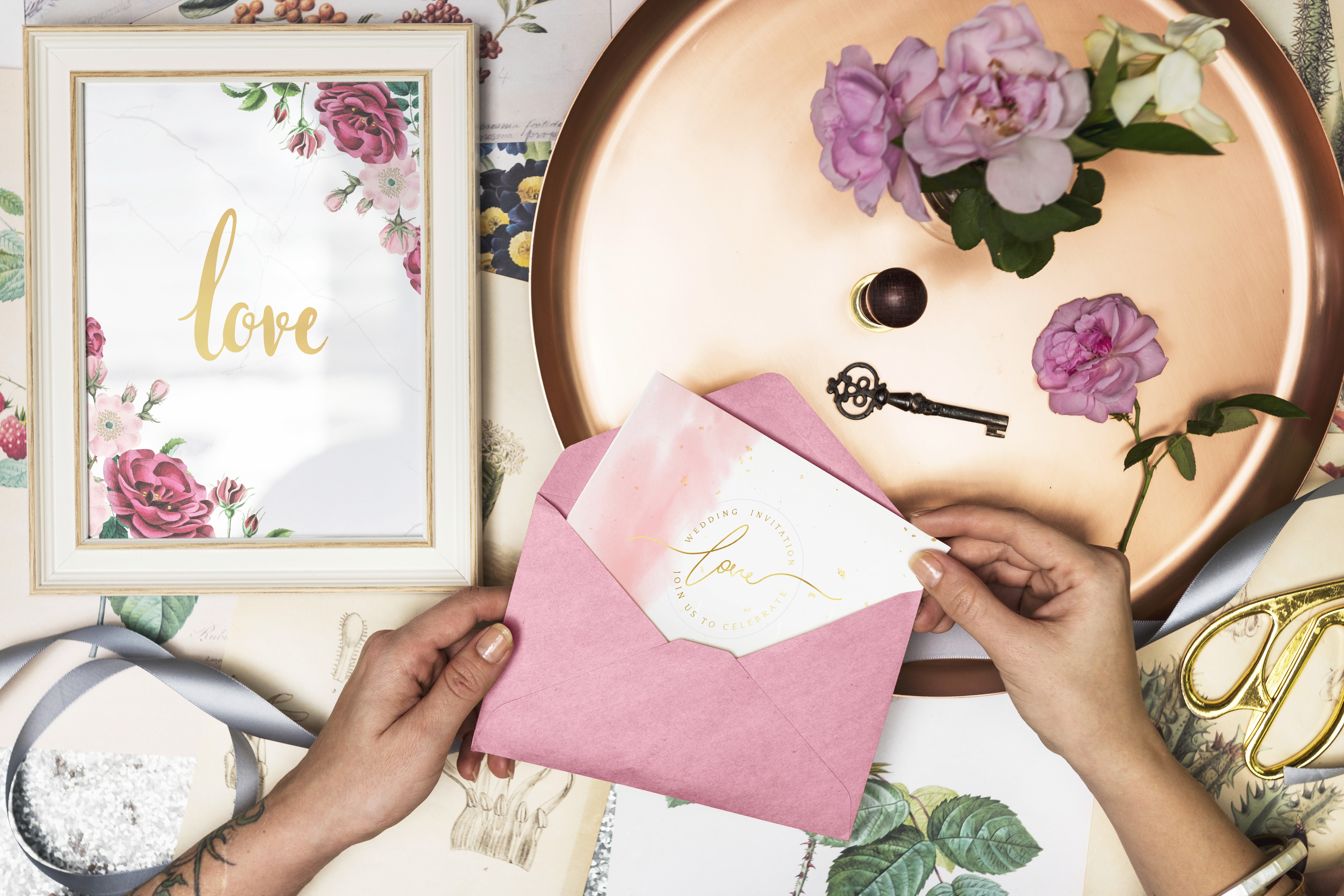 Abstract dark blue and brown waves