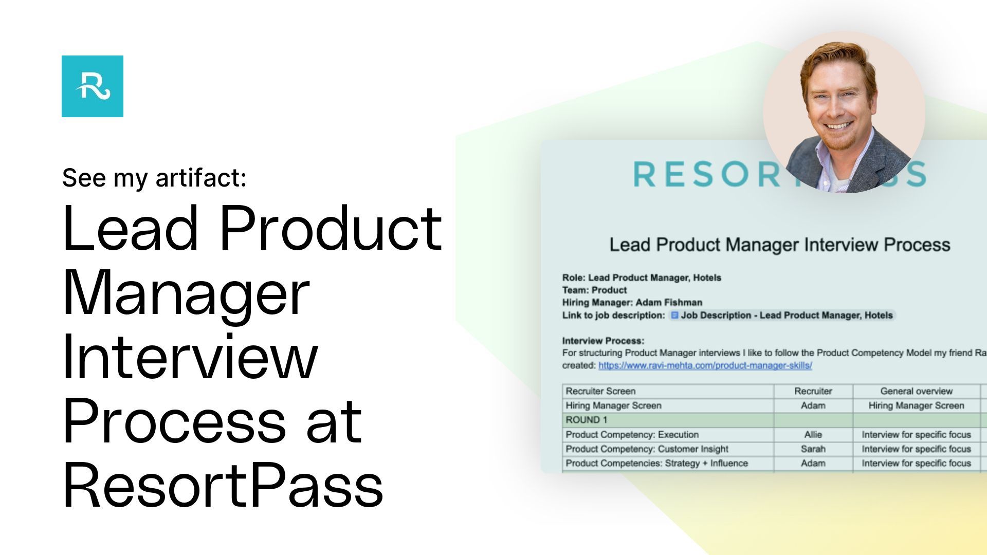 Lead Product Manager Interview Process at ResortPass Artifact
