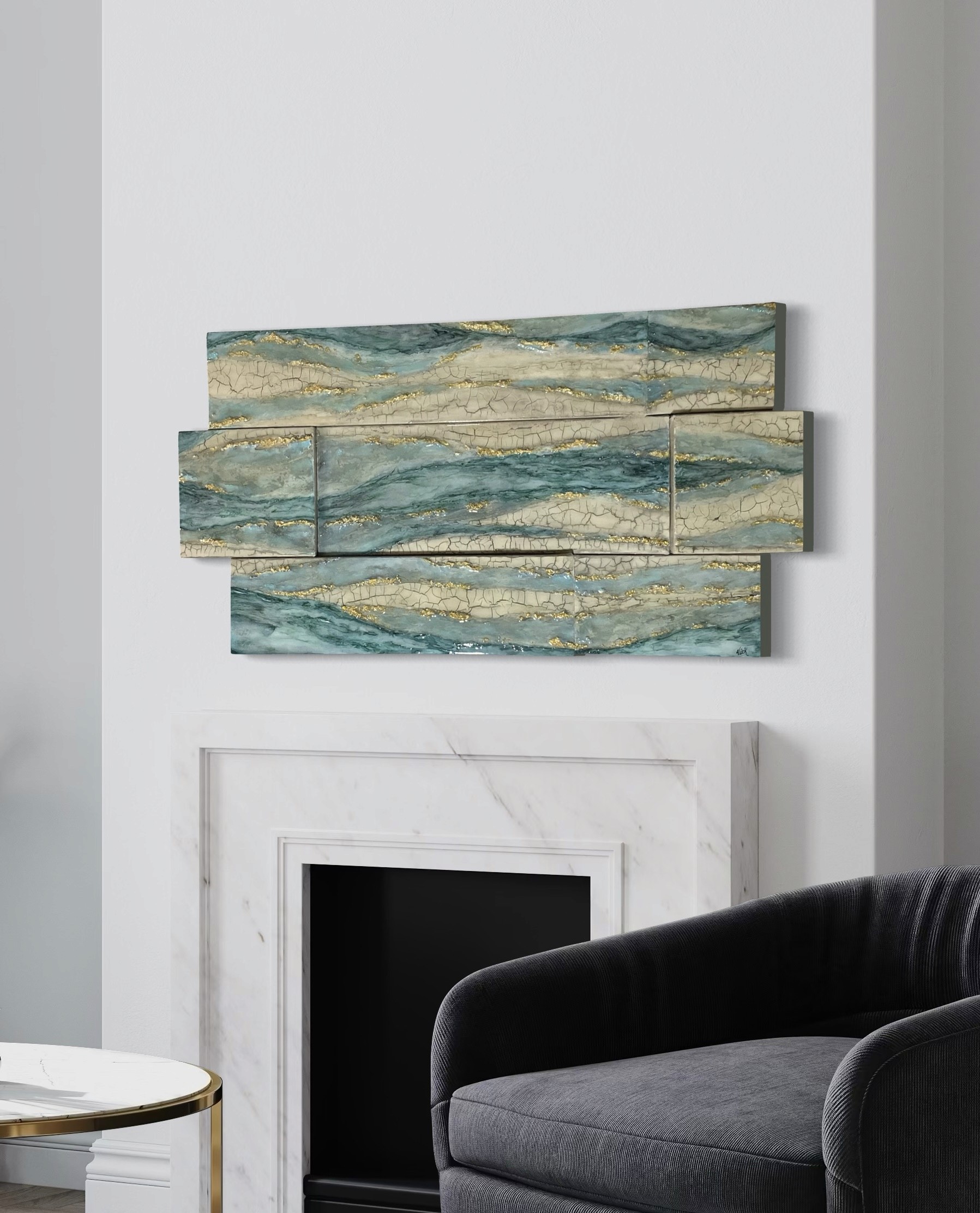 Mozaïque accrocher dans un salon