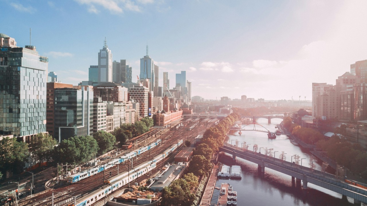 Areial phoot of MElbourne CBD over Yarra River