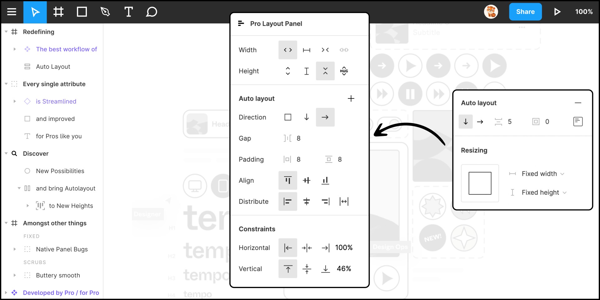 A preview of Figma with the plugin open