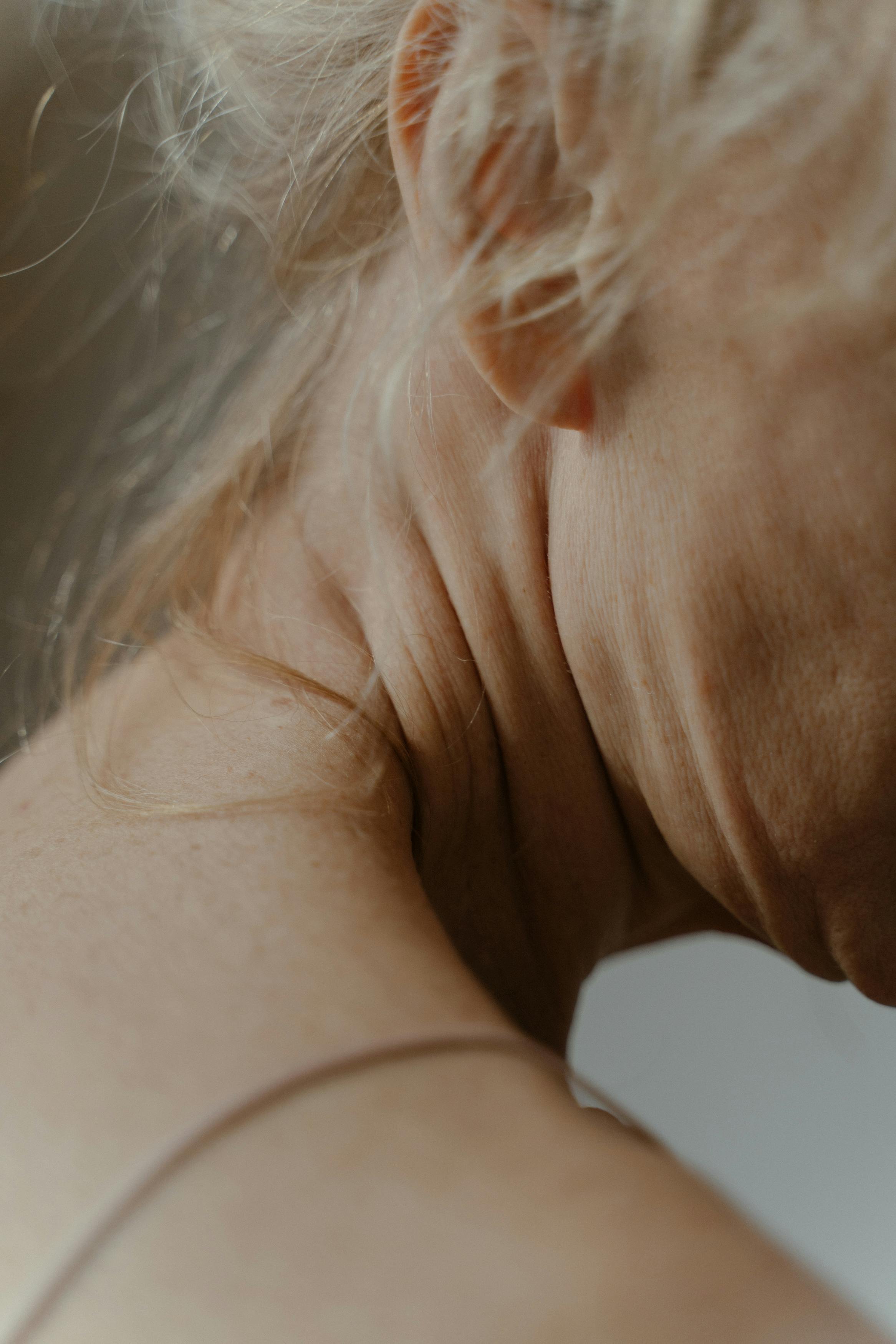 Woman neck stretch