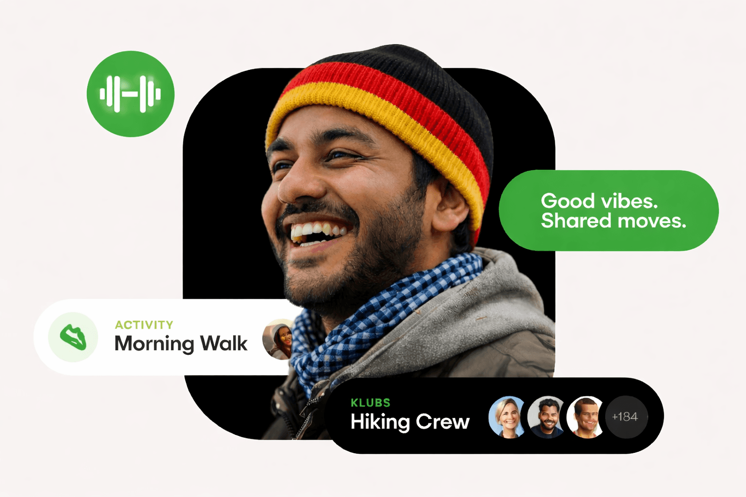 Fitness app branding and mobile UI design