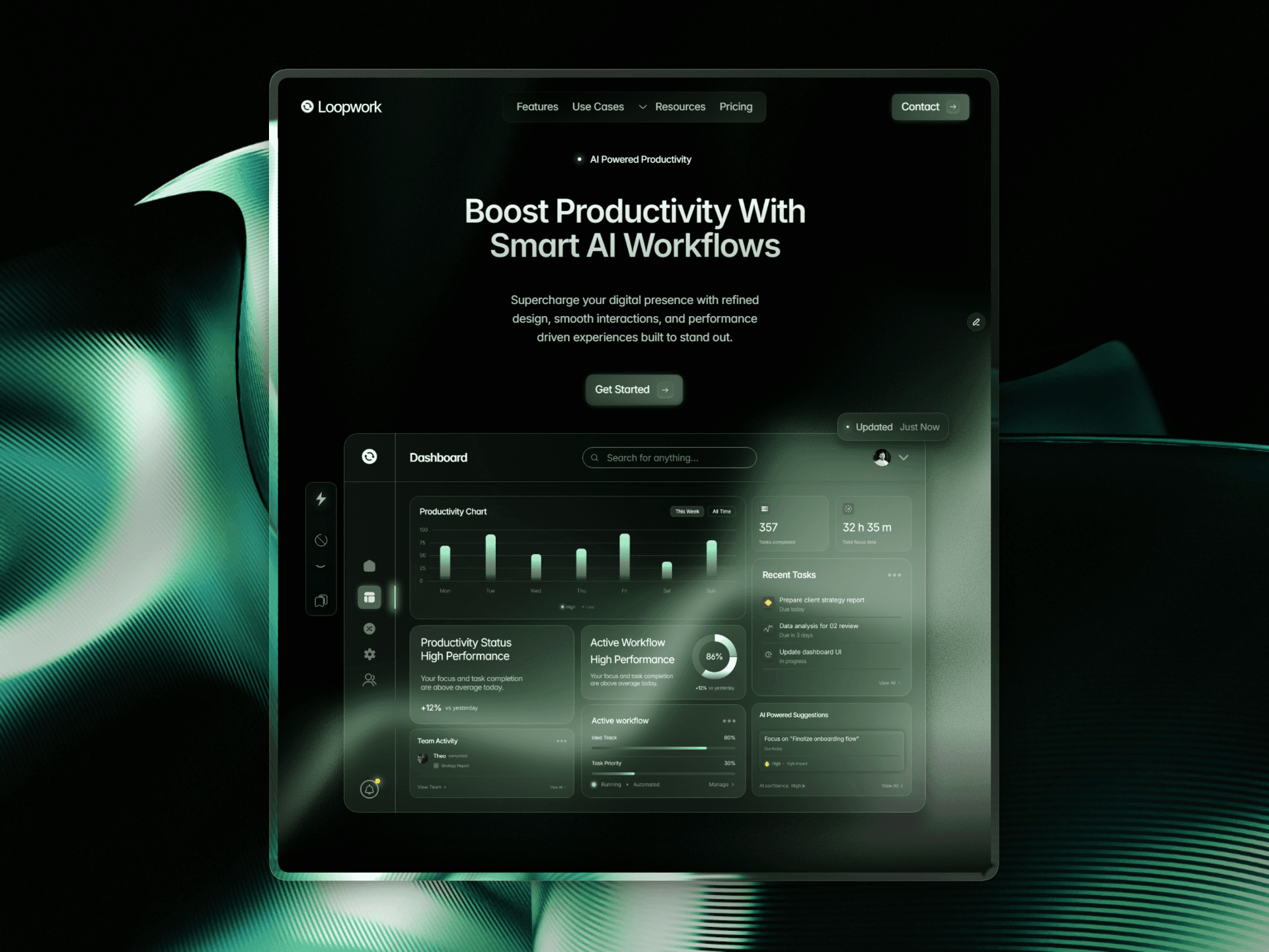 website template for saas