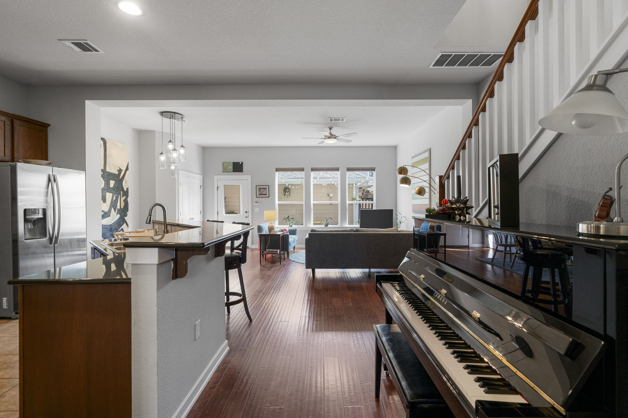 2057 Zach Scott Street Open Concept kitchen and living area