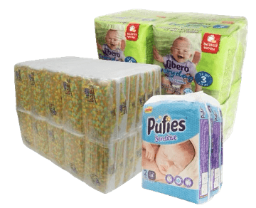 Windeln verschiedener Marken (Libero, Pufies) - Babybedarf für Babys