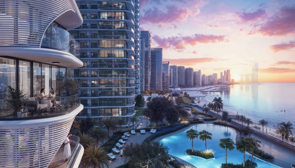 Scenic overlook from the top of Sobha AquaCrest, displaying the vibrant city below.