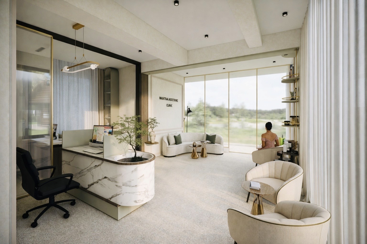 Project showcase image featuring a modern, refined interior.