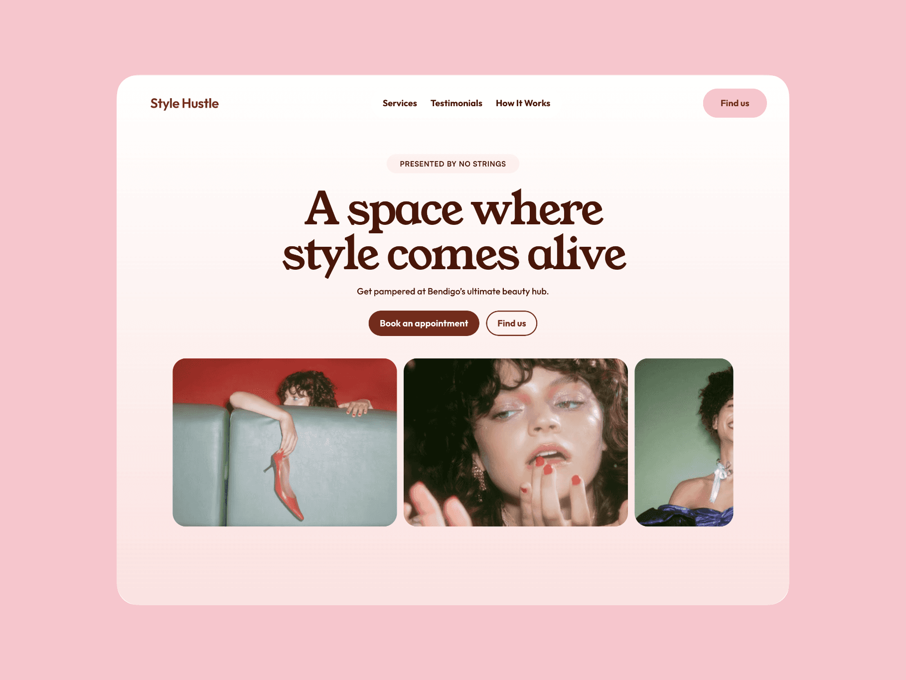 Star Laundromats website mockup on desktop screen showing modern laundromat marketing design