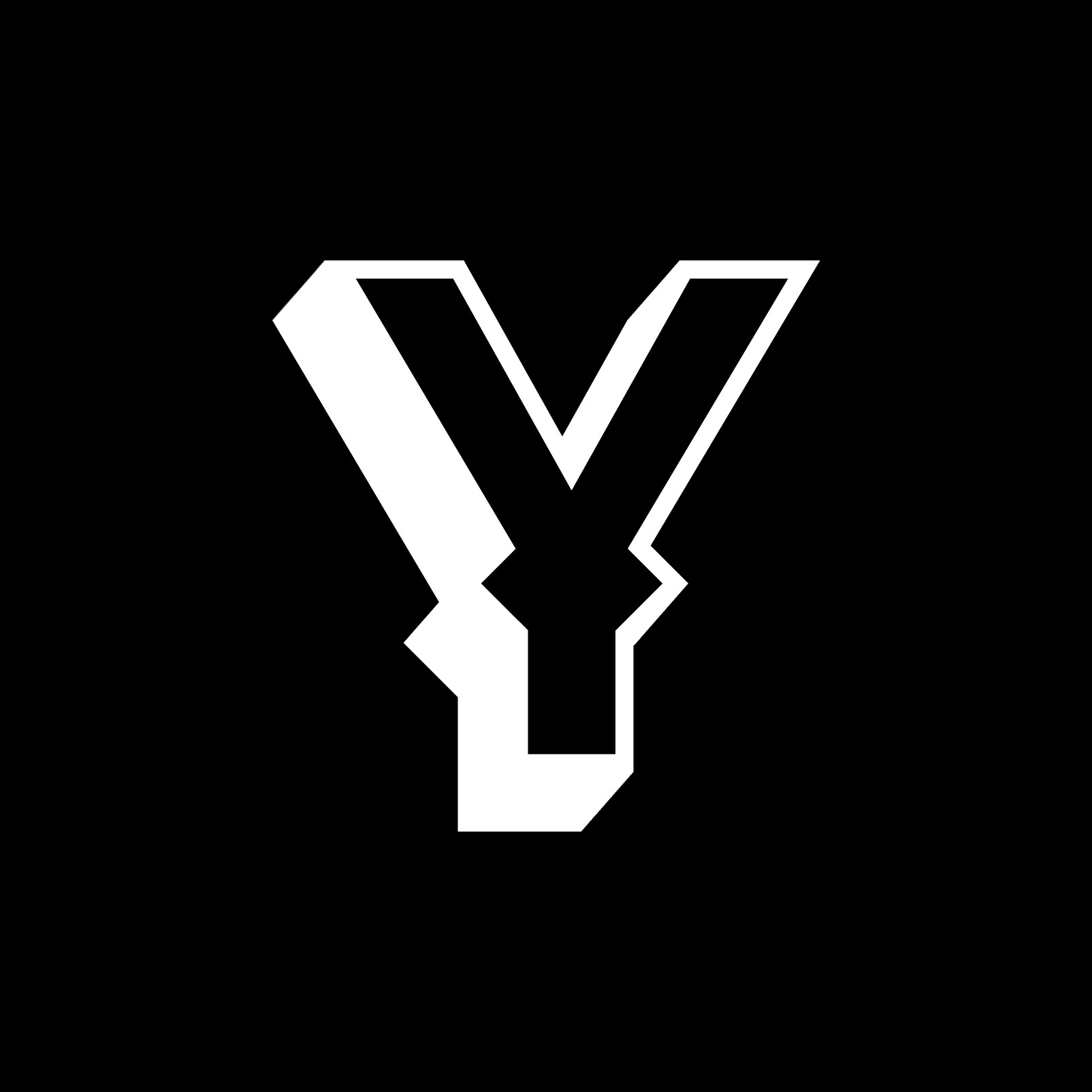 Yeehop Lettermark 'Y' in black & white.