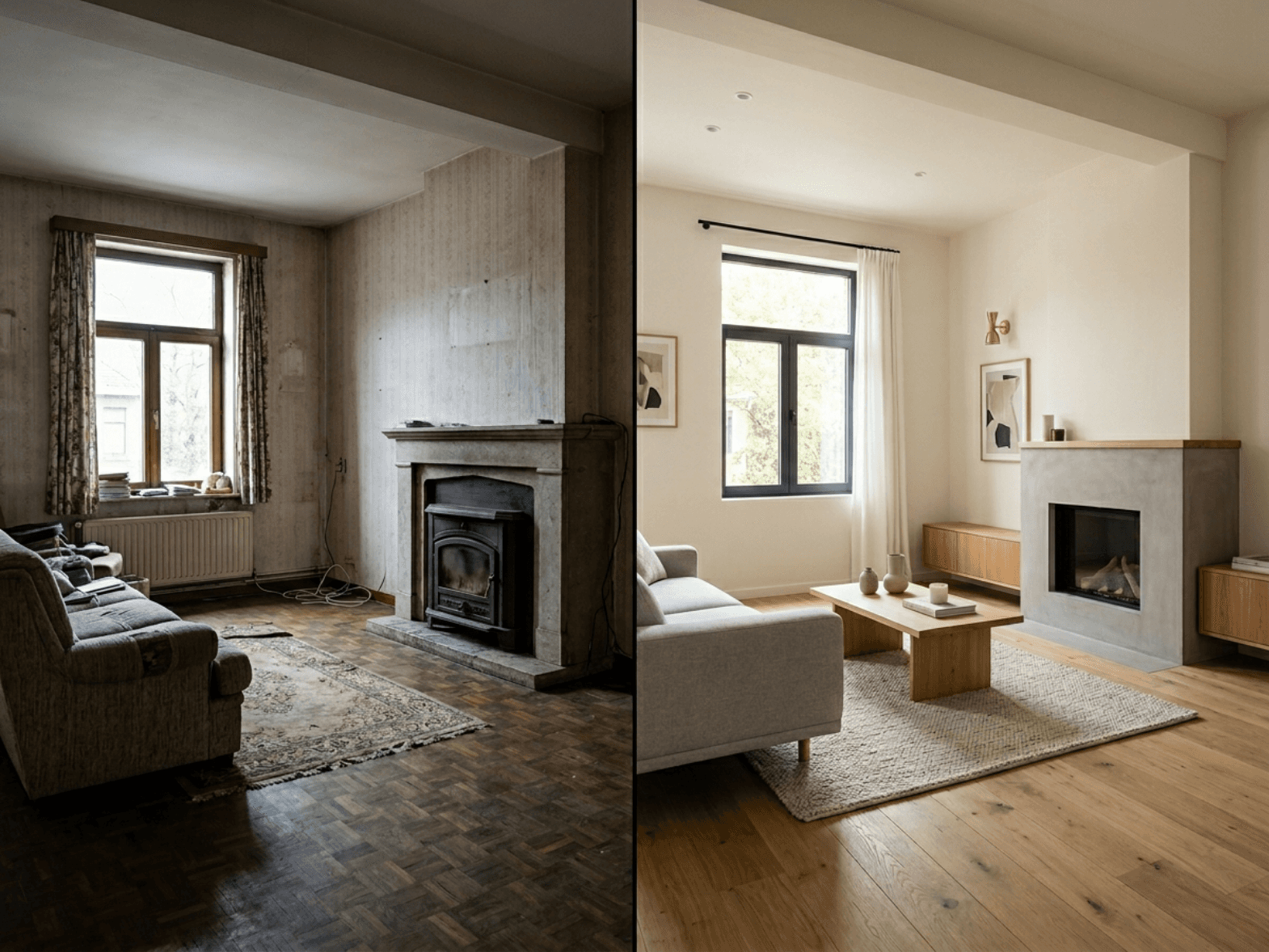 Avant / après rénovation intérieure