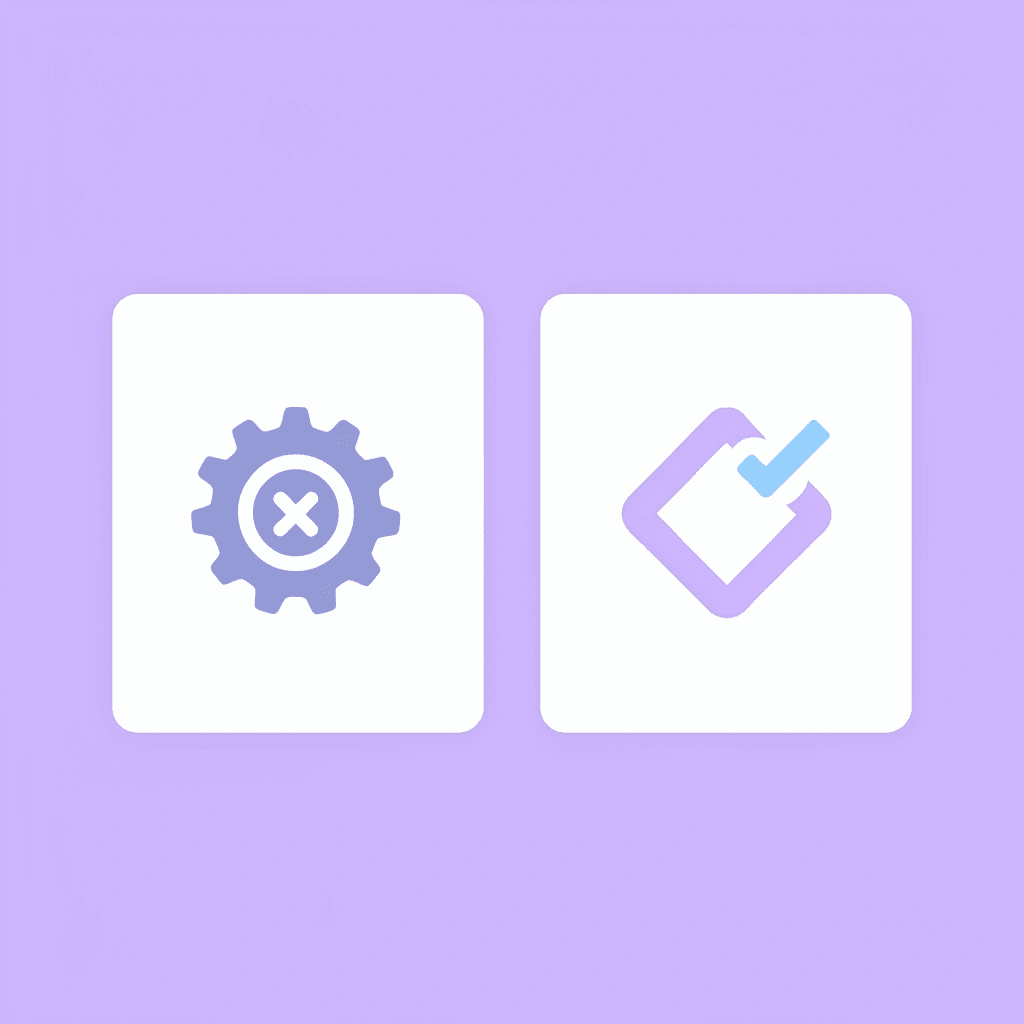  Before and after comparison: scattered spreadsheets and manual processes transforming into connected, automated systems
