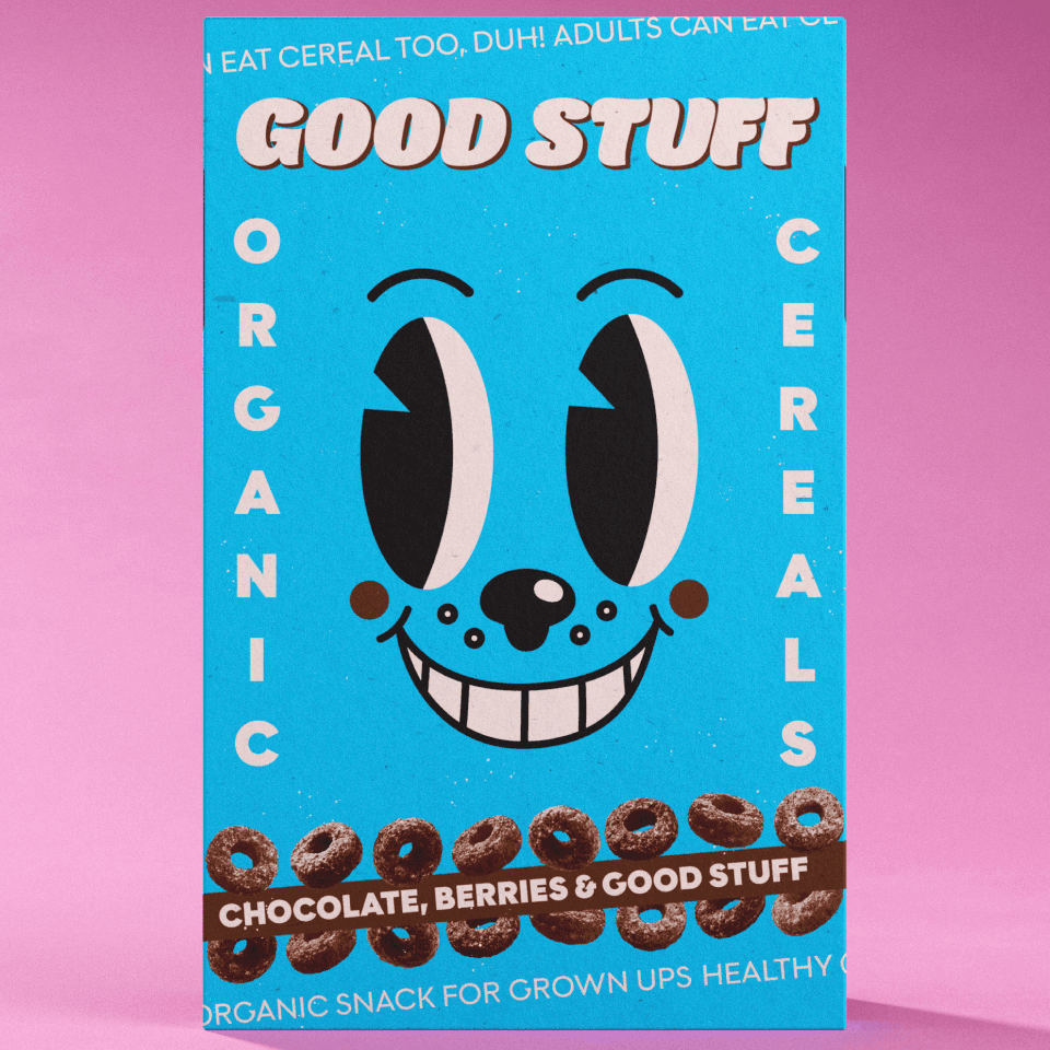 Good Stuff Detail View – Single Box with Comic Character