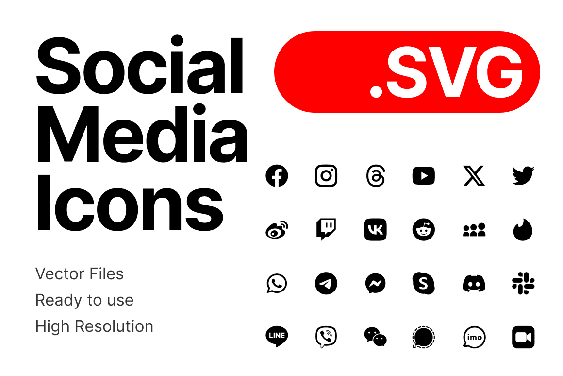 Social Media Icons SVG