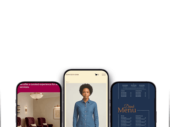Responsive, mobile-optimized Squarespace interface for service providers.