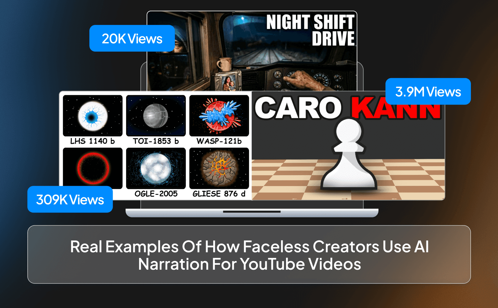 Real Examples of How Faceless Creators Use AI Narration for YouTube Videos