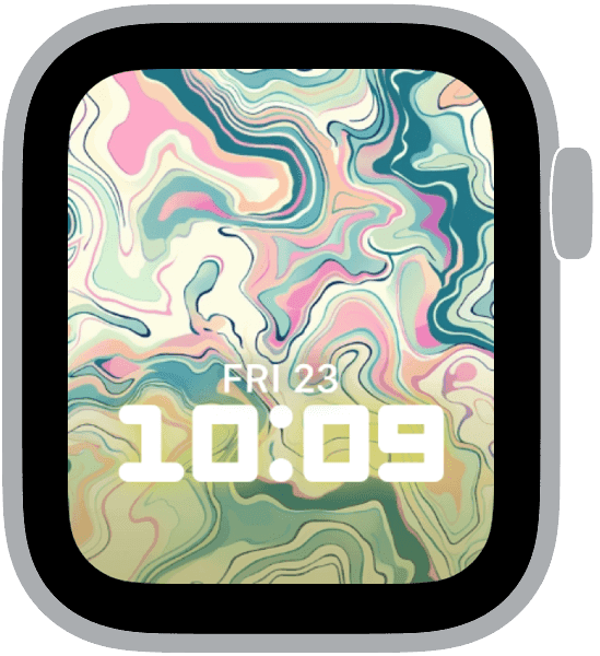 an apple watch face from the easter abstraction collection