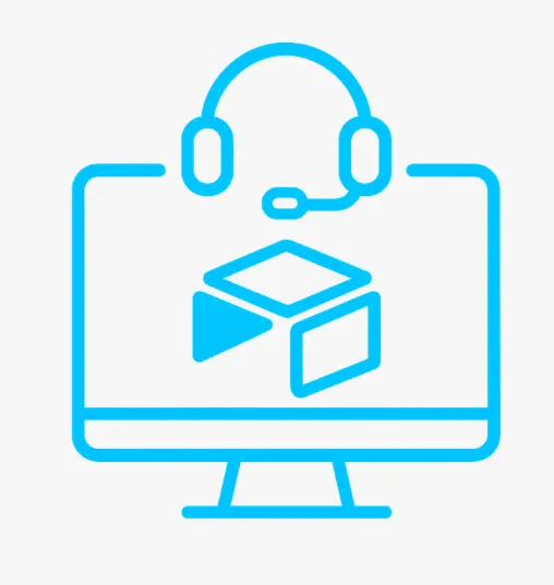 Icône flat design professionnelle représentant la formation et la maintenance des systèmes Airtable.
