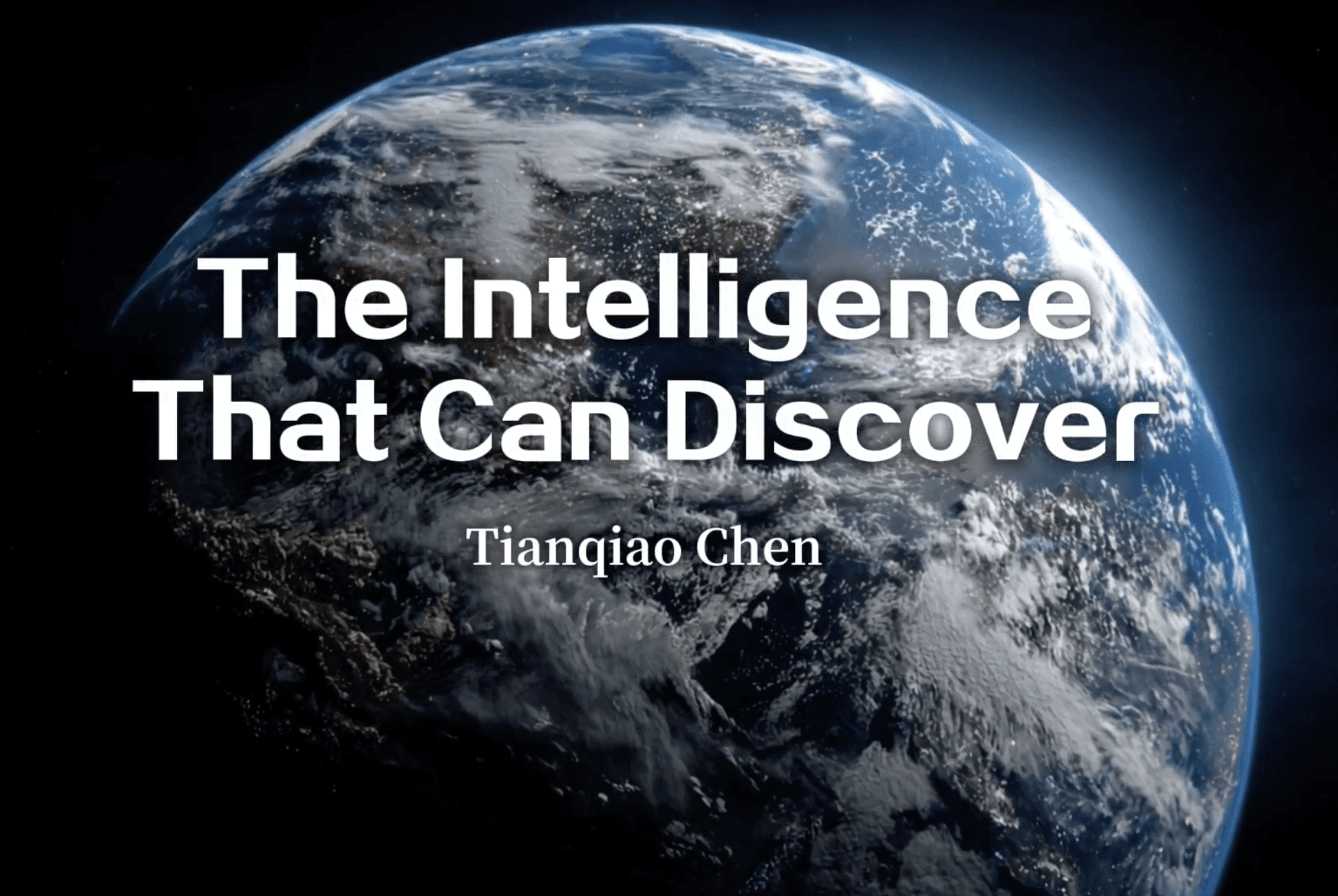 The Intelligence That Can Discover
