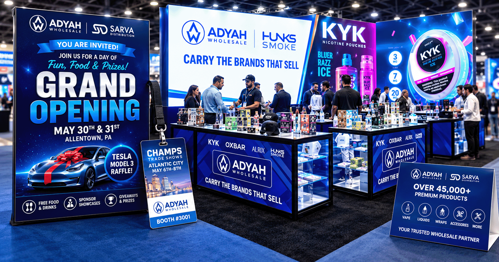 Trade show marketing campaign by Hybrivo