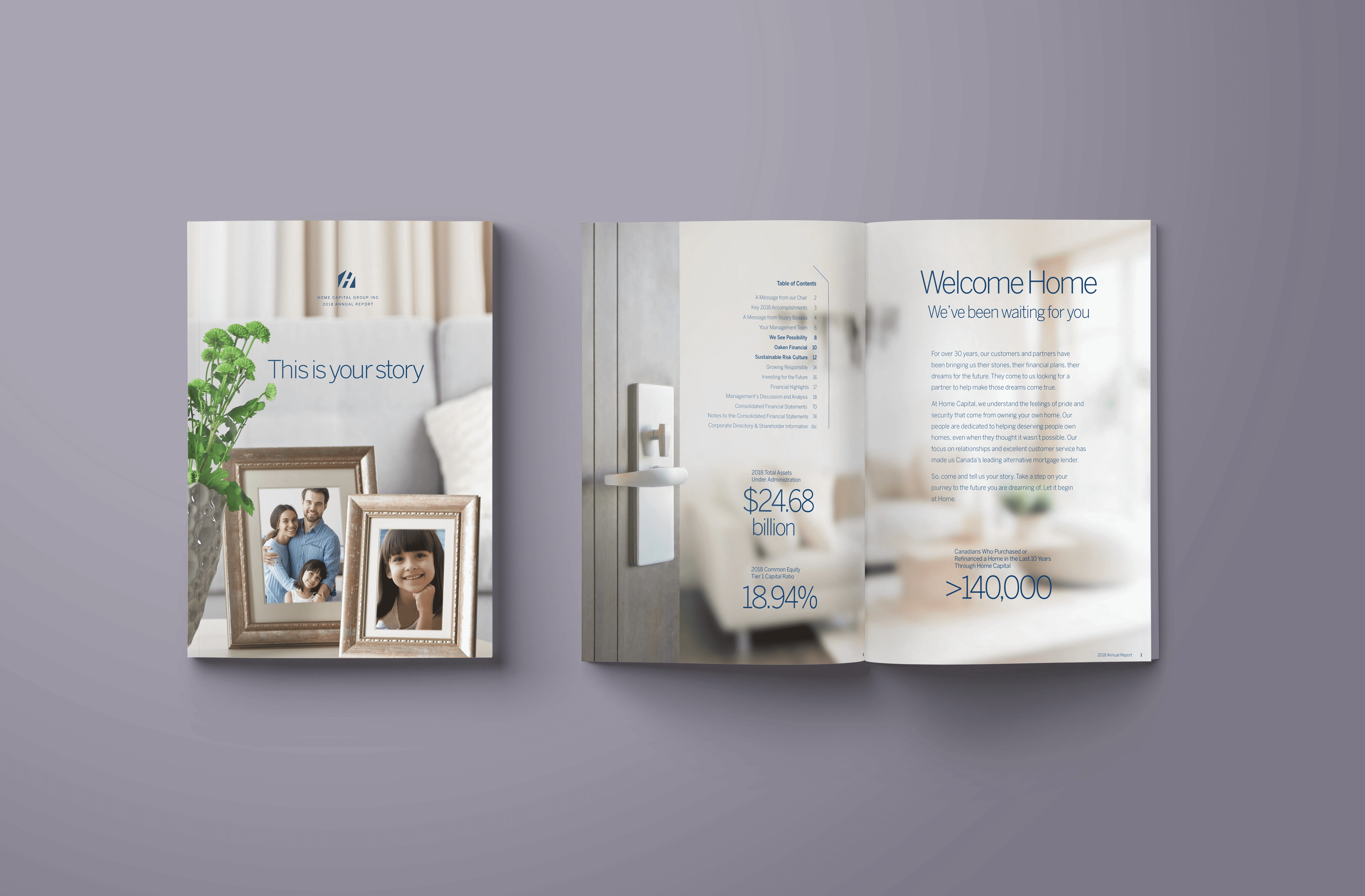 Cover and first spread