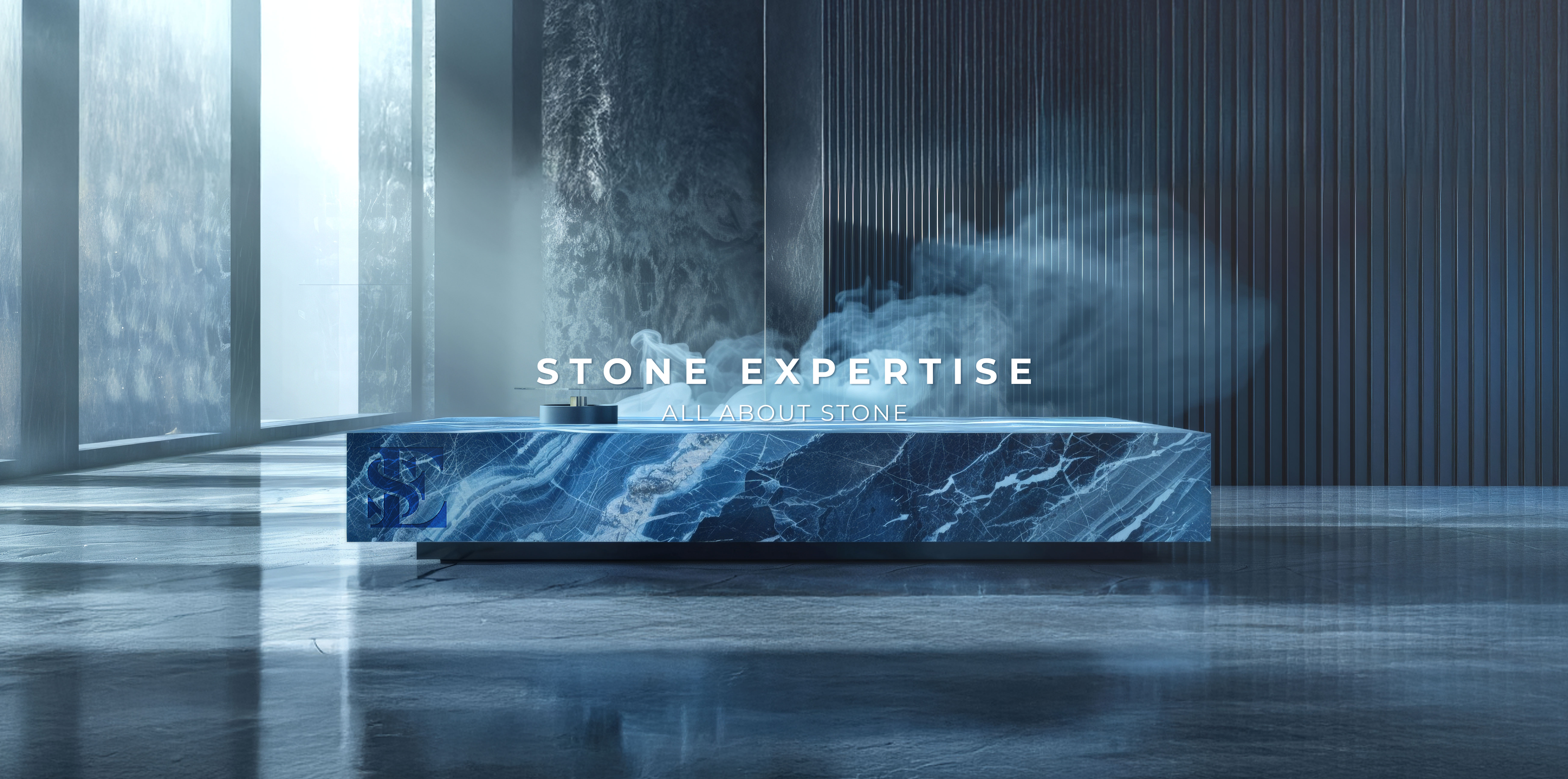 Stage scenography concept for Pierre Fabre Alive event with tropical graphic backdrop and vibrant summer branding.