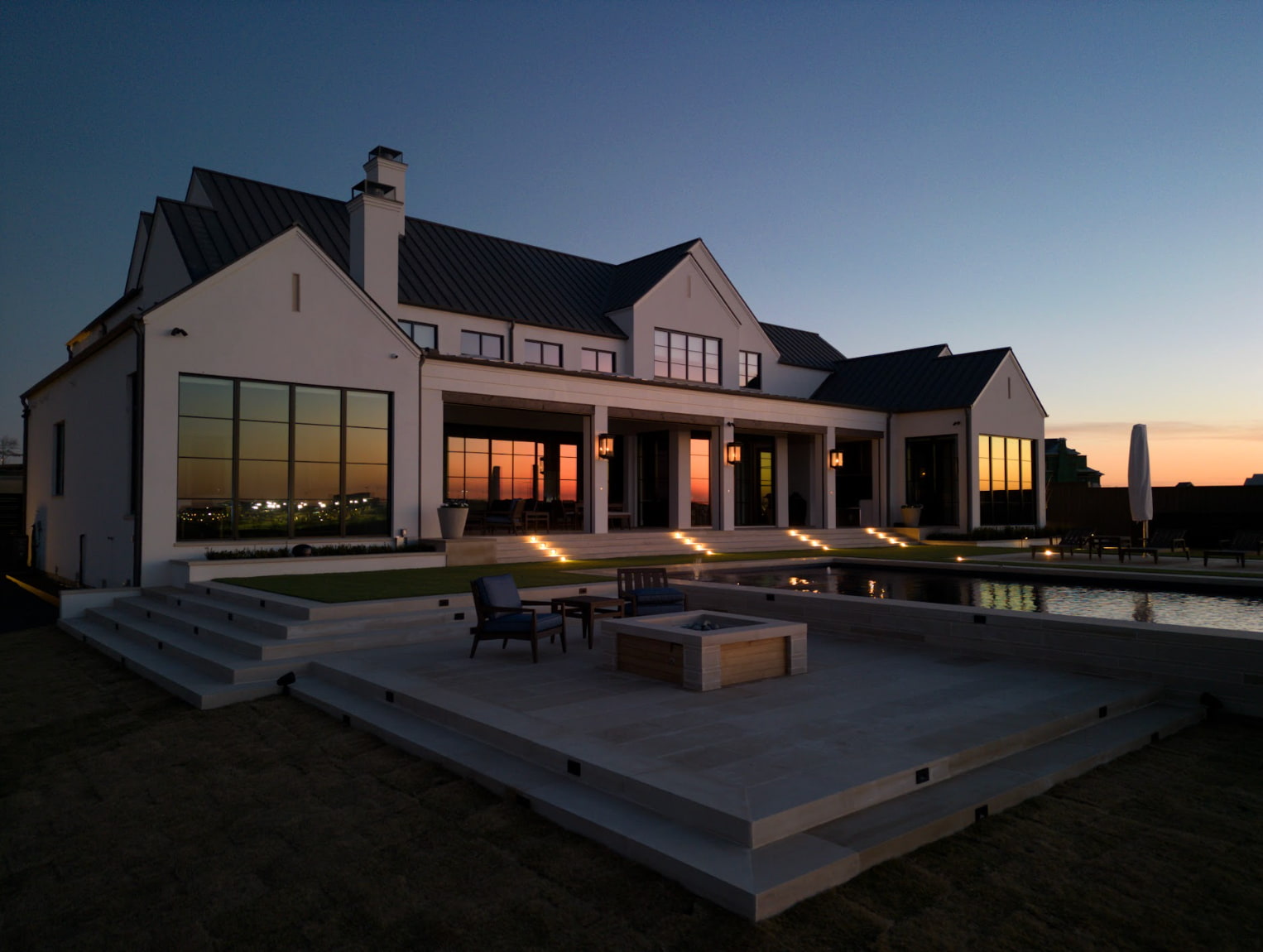 Landscape design and build at The Preserve, Frisco. Blount Designs.