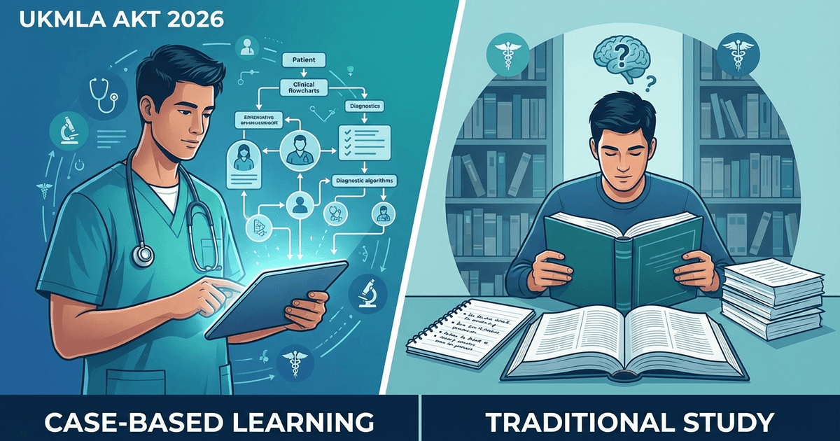Cover: UKMLA AKT Study Strategy 2026: Is Case-Based Learning the Right Approach?