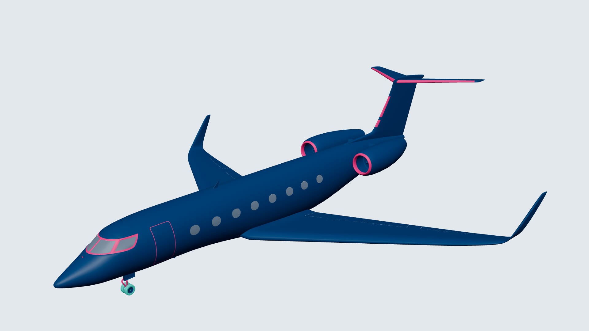 The production-ready G650 with each material separated in its own flat colour.
